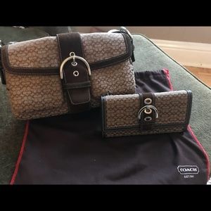 Coach handbag and wallet